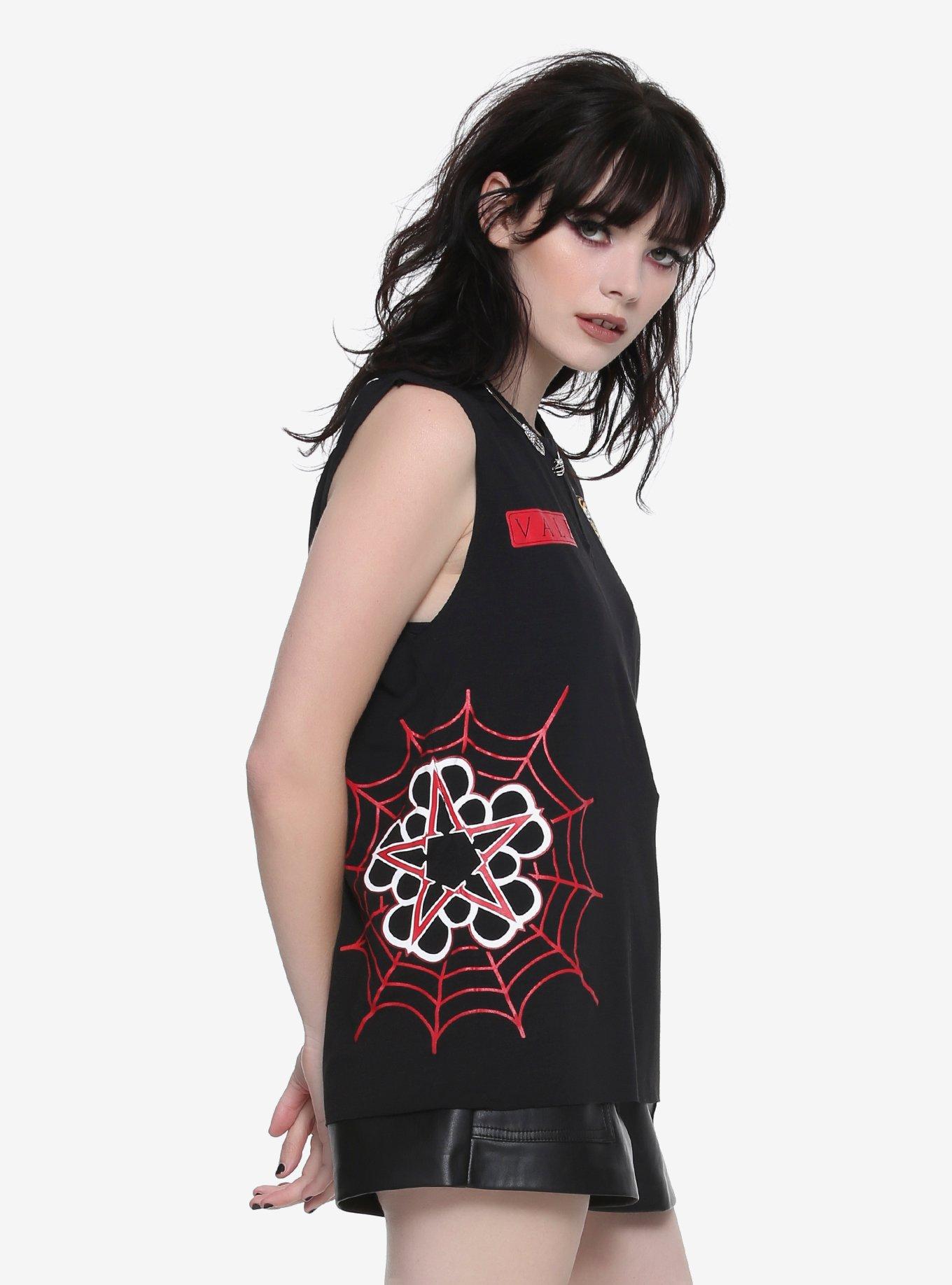 Black Veil Brides Mesh Front Girls Tank Top, , alternate
