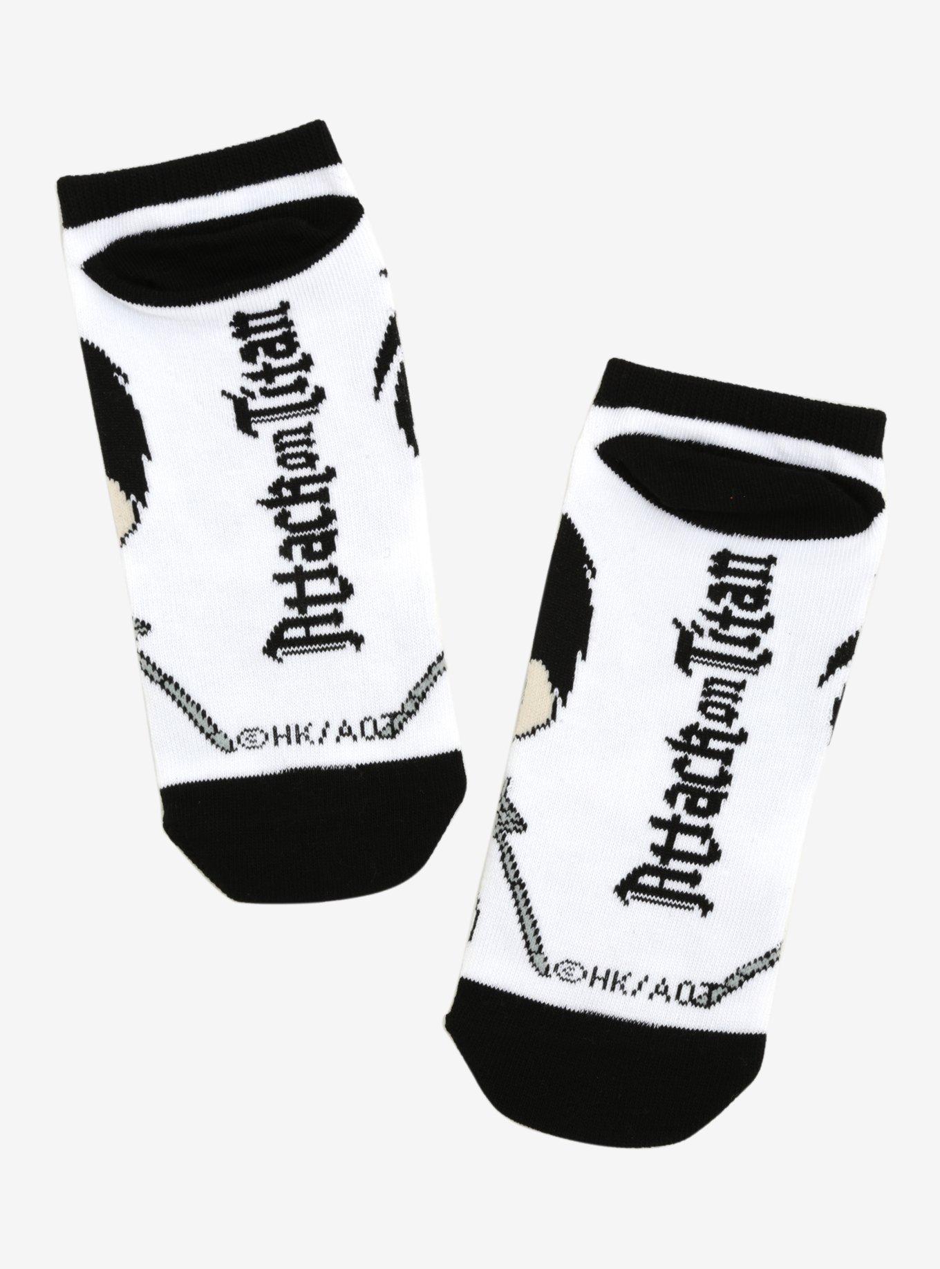 Attack On Titan Chibi Eren Yeager No-Show Socks, , alternate
