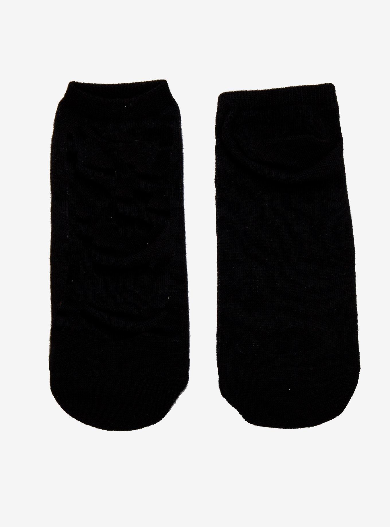 Rick And Morty Mr. Meeseeks Red Black & White No-Show Socks, , alternate