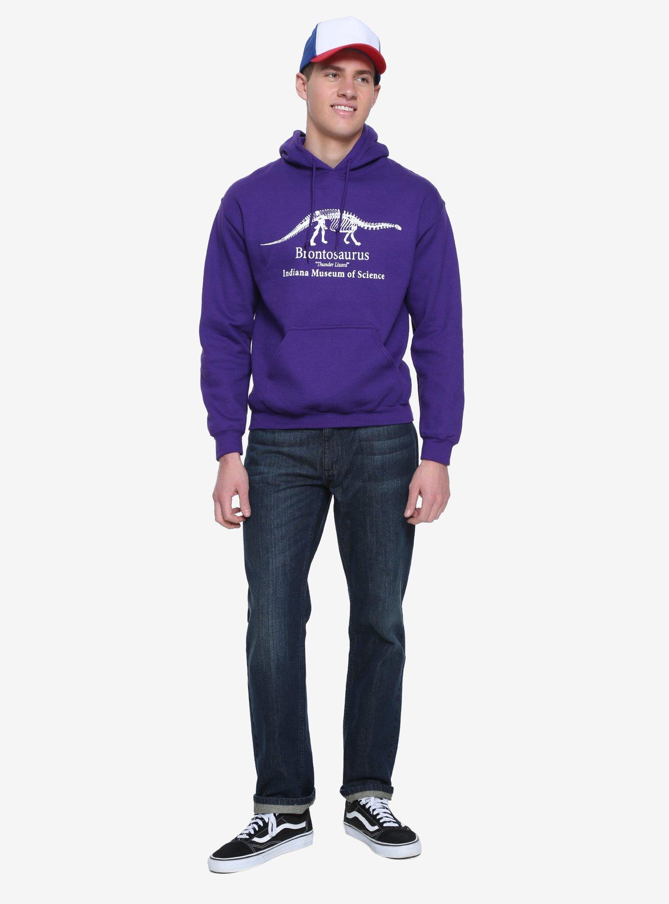 Brontosaurus Thunder Lizard Purple Hoodie, , alternate