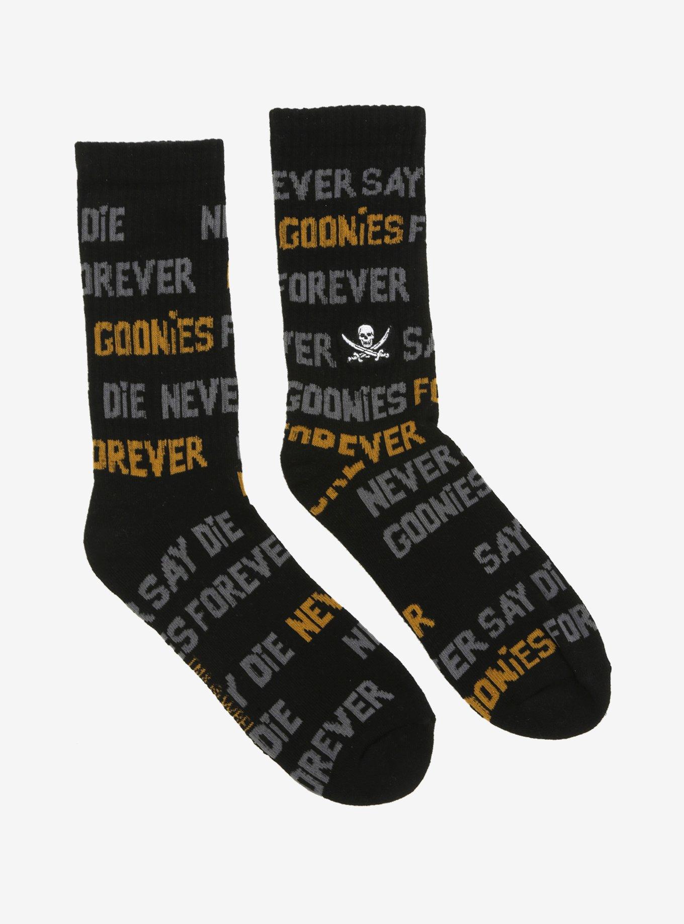 Goonies Never Say Die Crew Socks, , alternate