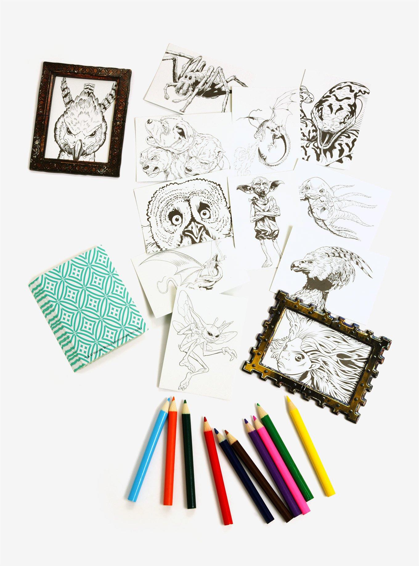 Harry Potter Magical Creatures Coloring Kit, , alternate