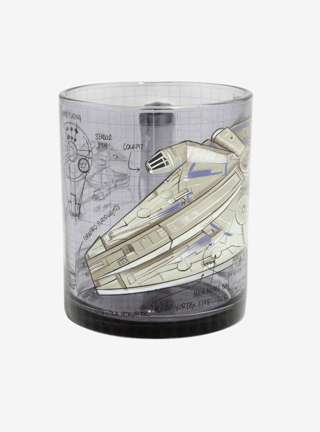 Star Wars Millennium Falcon Glass Mug, , alternate