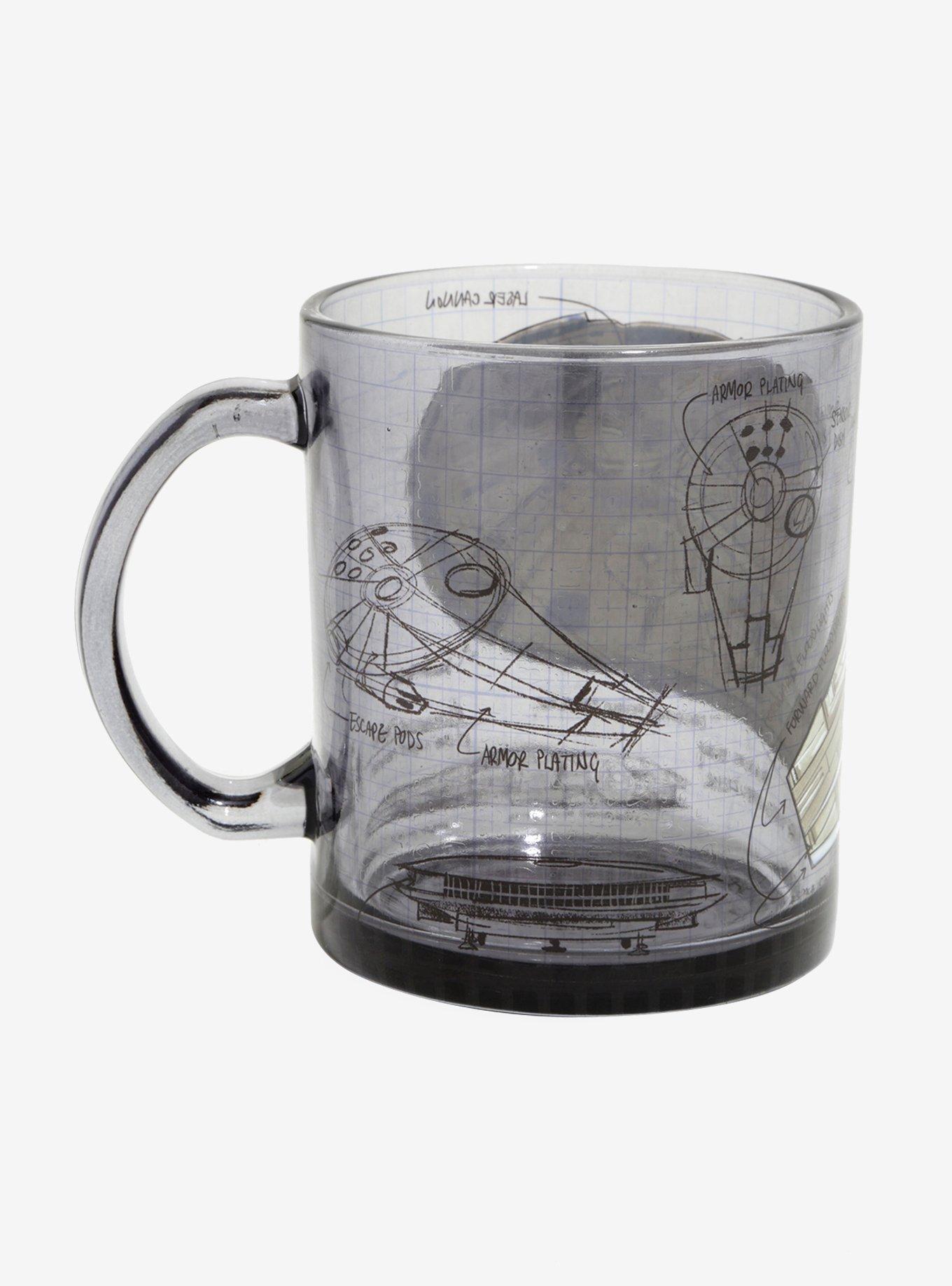 Star Wars Millennium Falcon Glass Mug, , alternate