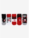 Marvel Deadpool Logos No-Show Socks 5 Pair, , alternate