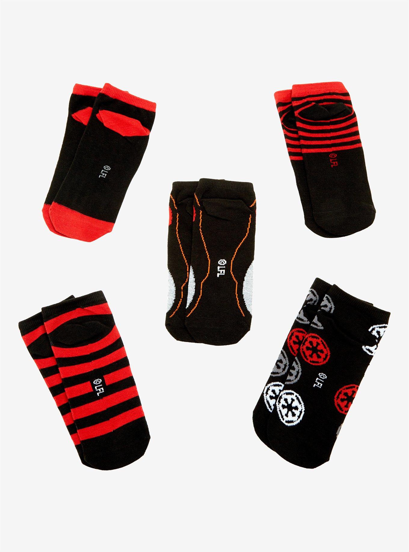 Star Wars Resist Porg No-Show Socks 5 Pair, , alternate