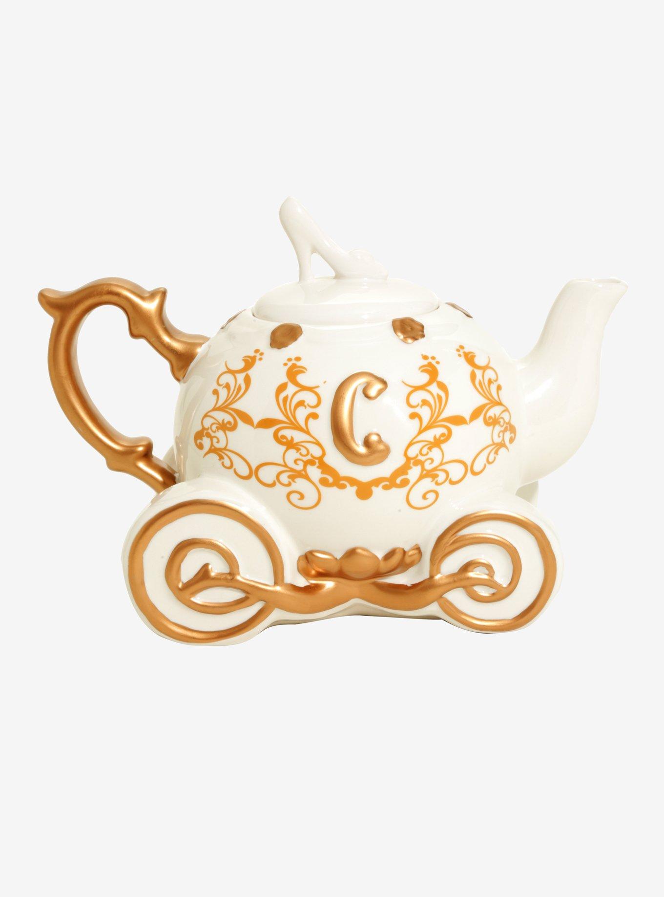 Disney Princess Cinderella Carriage Ceramic Teapot, , alternate
