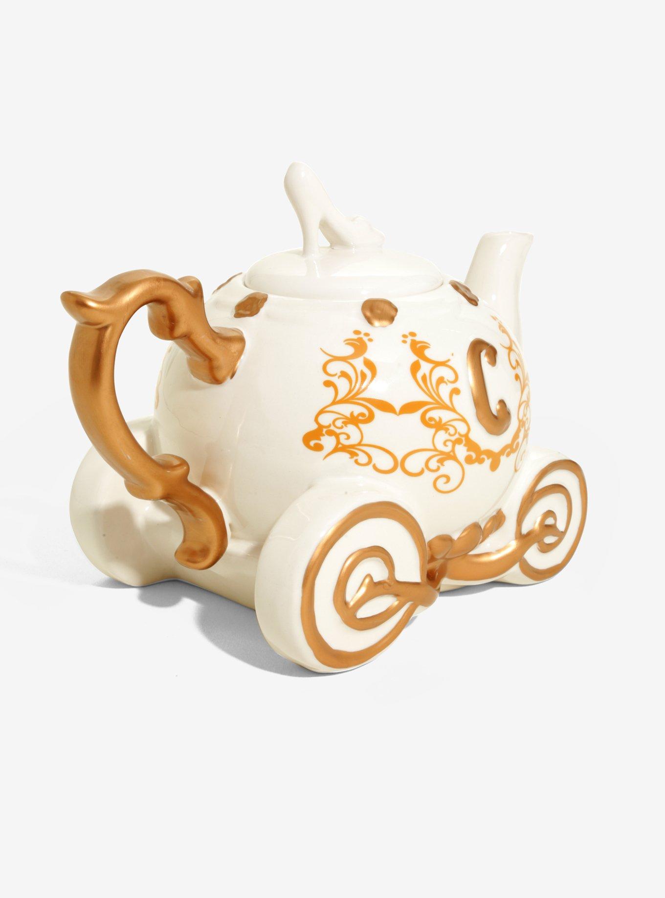 Disney Princess Cinderella Carriage Ceramic Teapot, , alternate