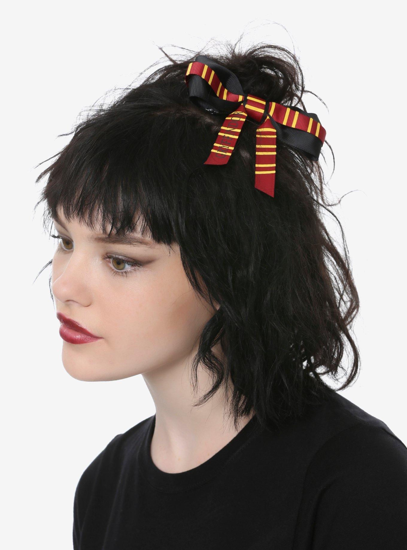 Harry Potter Gryffindor Scarf Hair Bow, , alternate