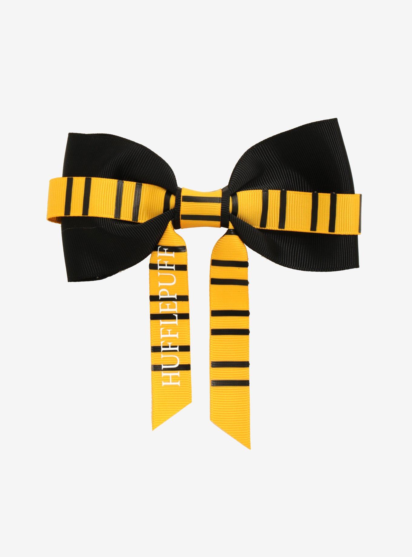 Harry Potter Hufflepuff Scarf Hair Bow, , alternate