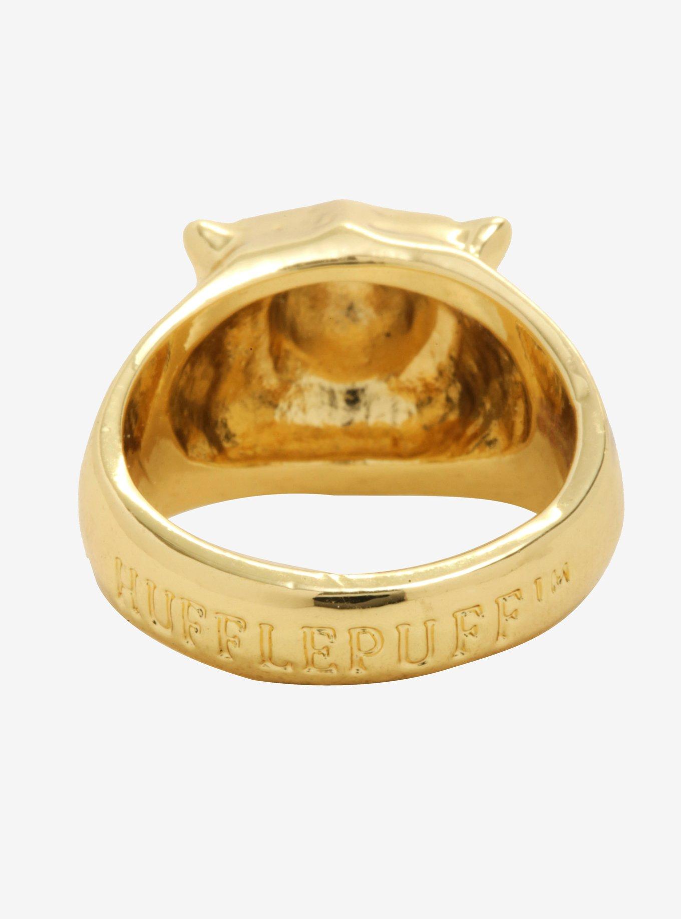 Harry Potter Hufflepuff Badger Ring, , alternate