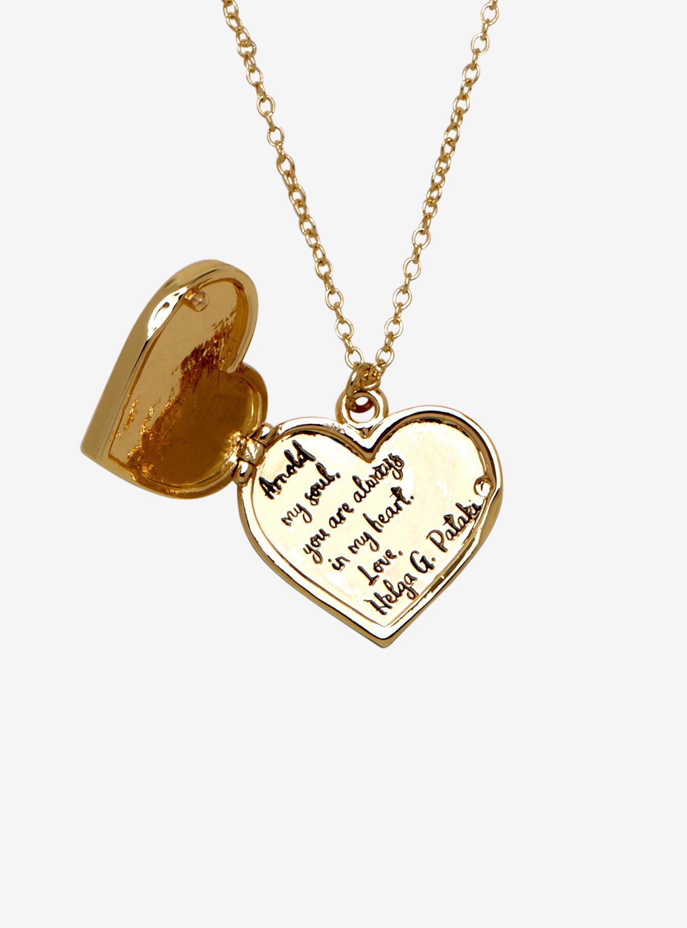 Hey Arnold! Heart Locket Necklace, , alternate