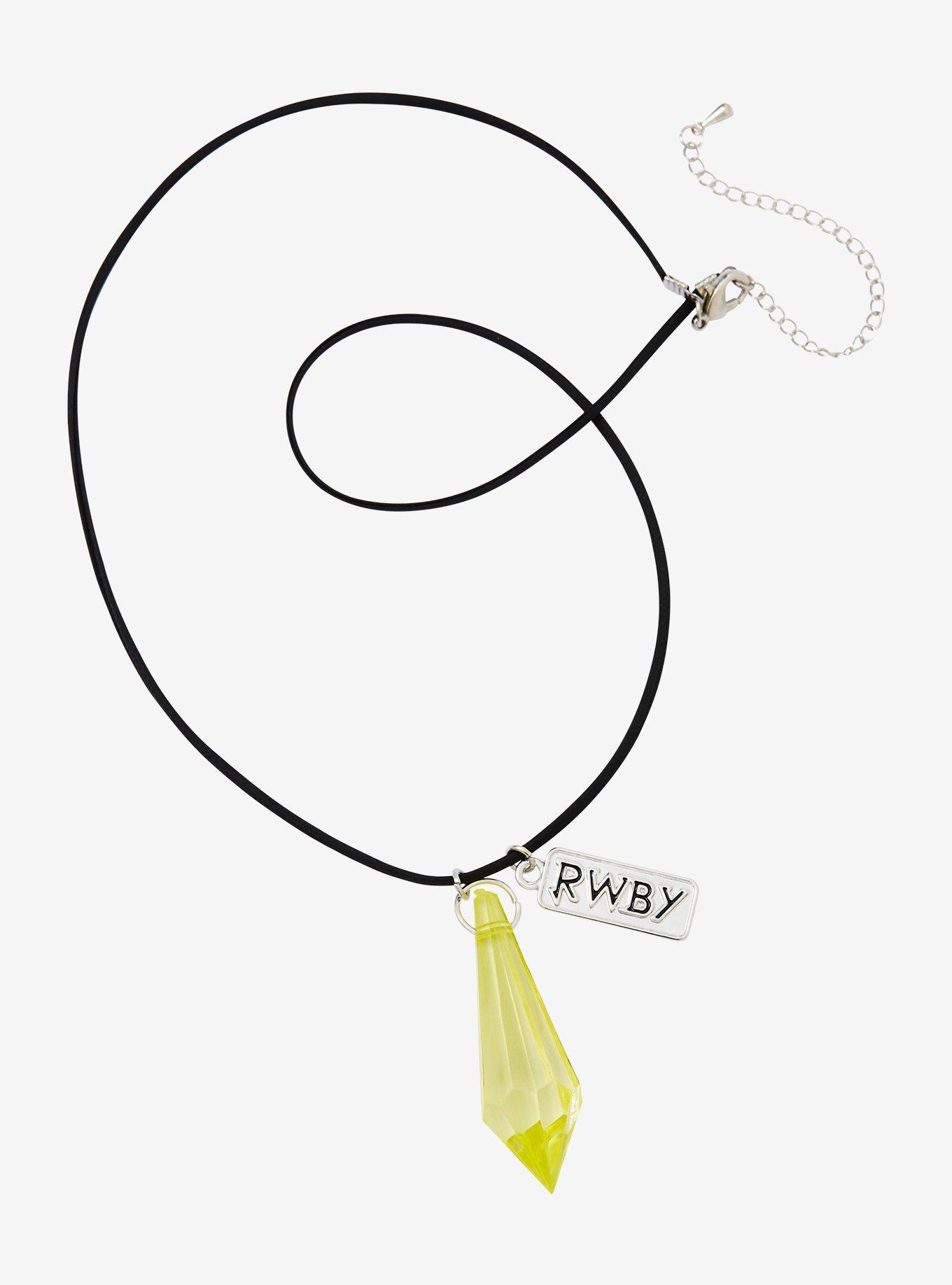 RWBY Yellow Dust Crystal Necklace, , alternate