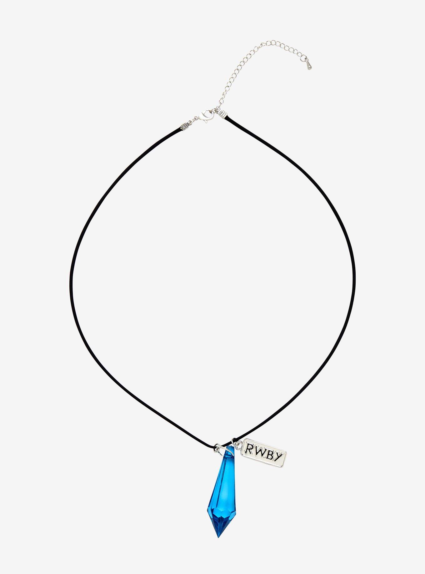 RWBY Blue Dust Crystal Necklace, , alternate