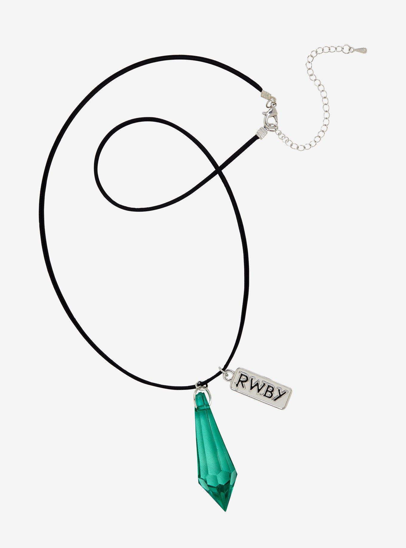 RWBY Green Dust Crystal Necklace, , alternate