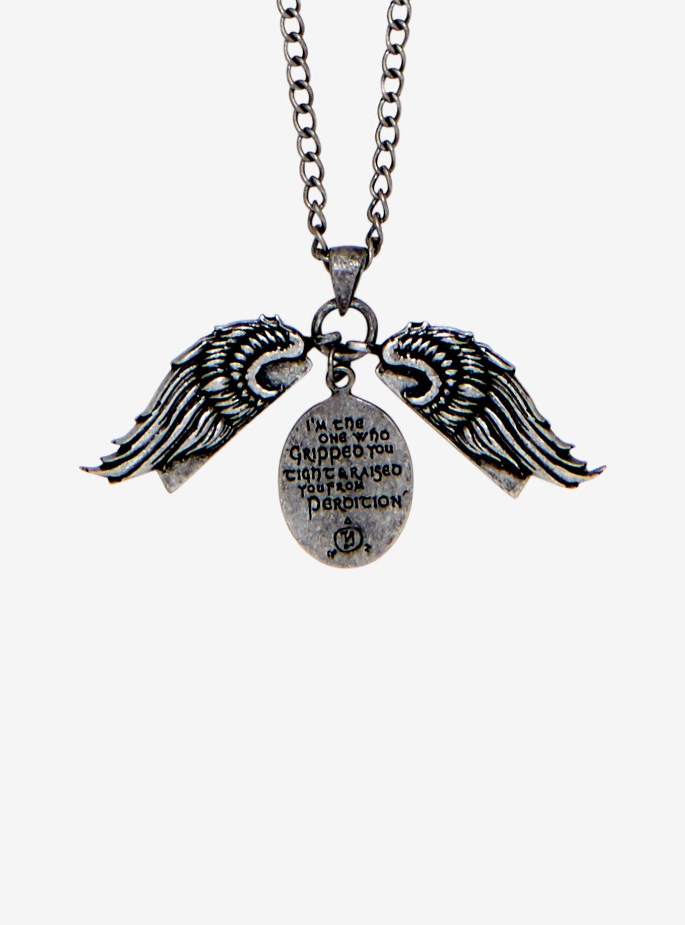 Supernatural Castiel Secret Message Necklace, , alternate