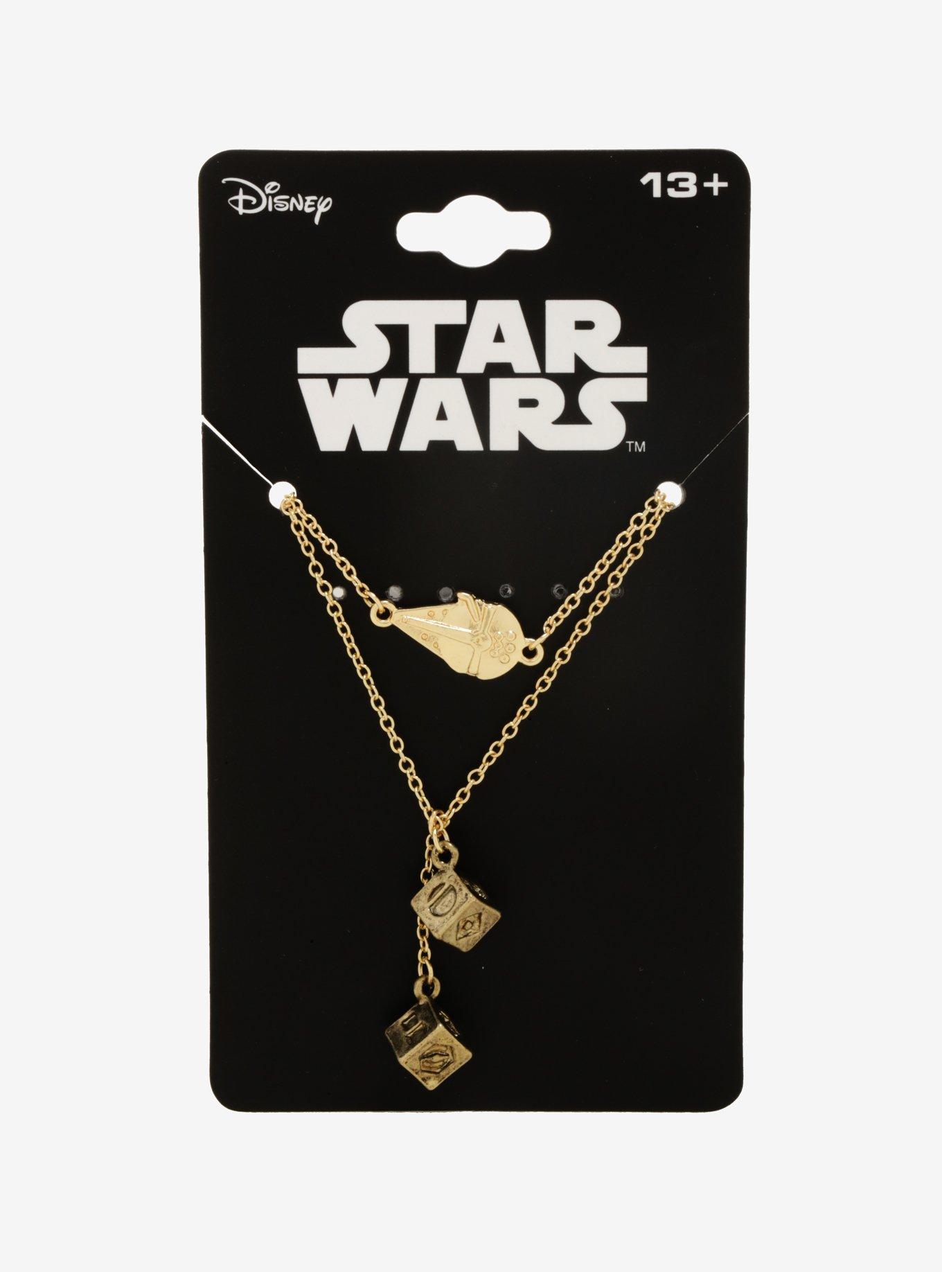 Star Wars Millennium Falcon & Dice Layered Necklace, , alternate