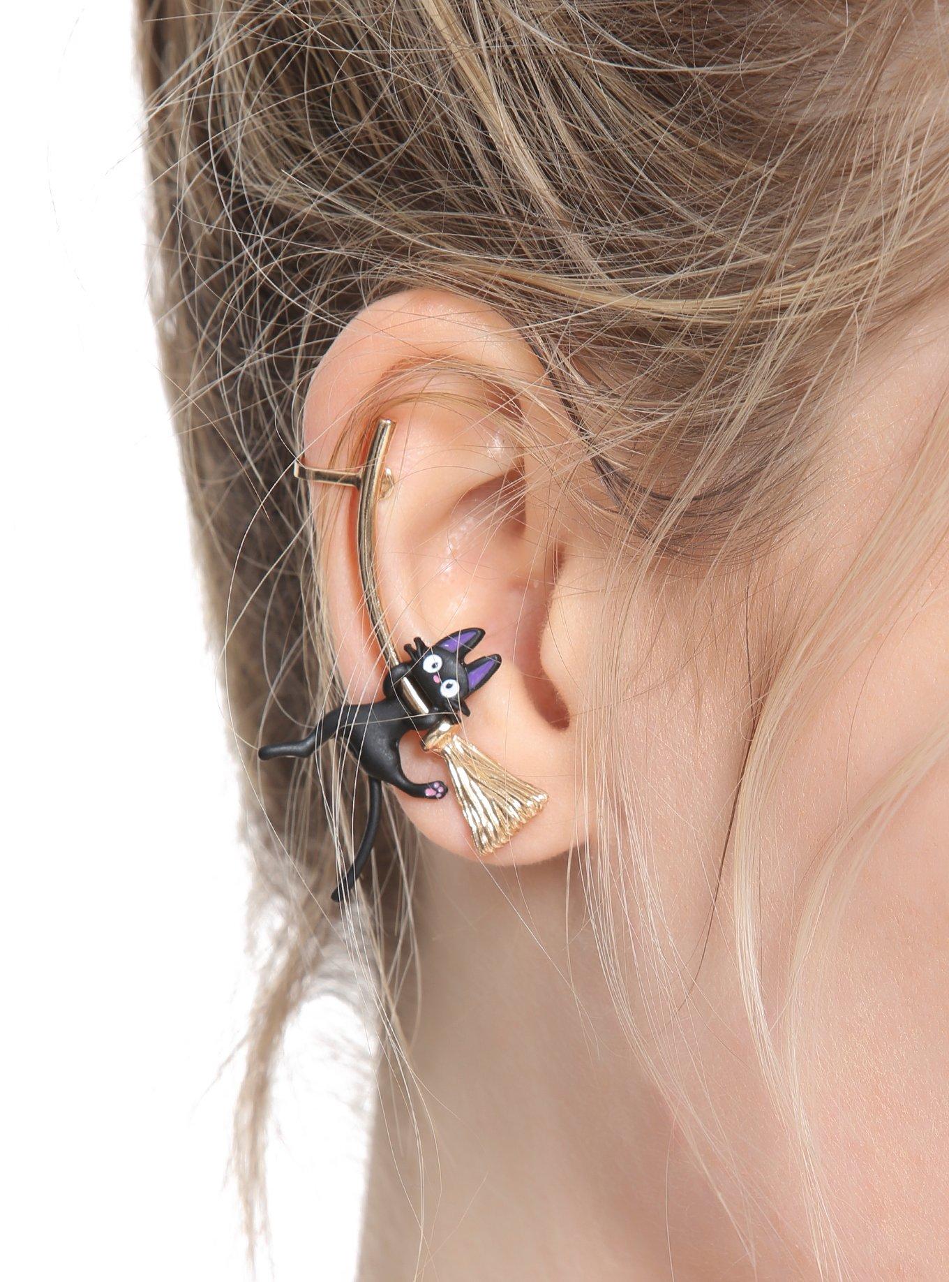 Her Universe Studio Ghibli Kiki's Delivery Service Jiji Ear Cuff, , alternate