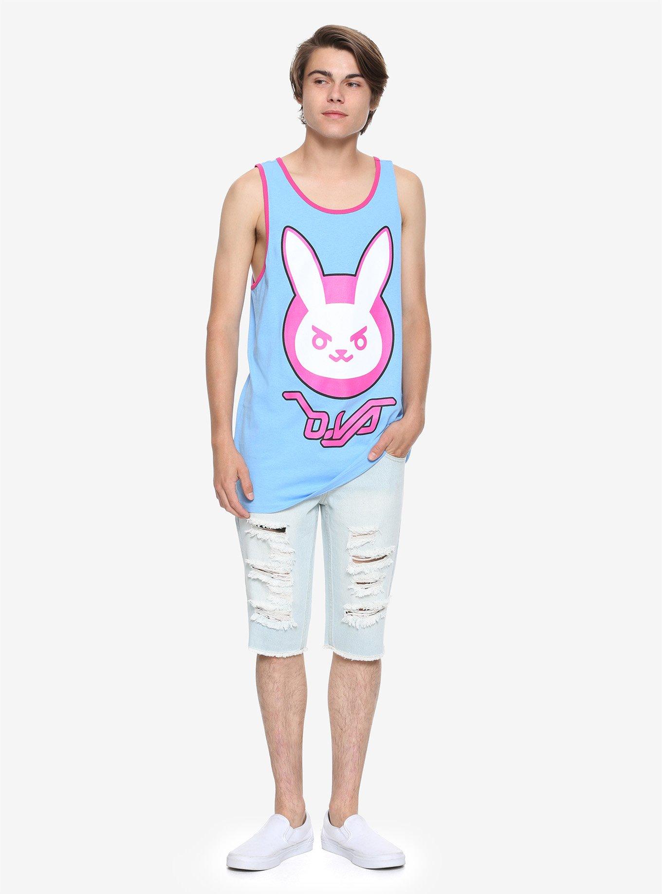 Overwatch D.Va Ringer Tank Top, , alternate