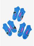 Disney Lilo & Stitch Assorted Face No-Show Socks 3 Pair, , alternate