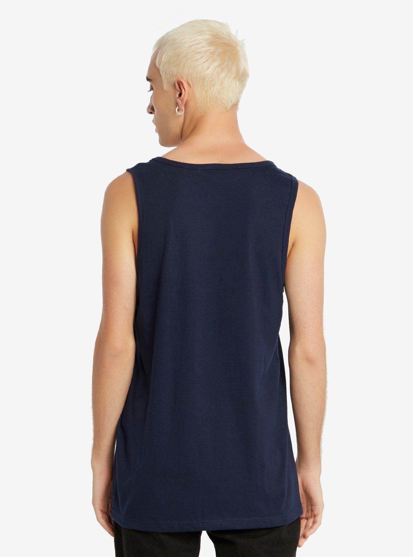 Marvel Captain America Logo Tank Top, NAVY, alternate