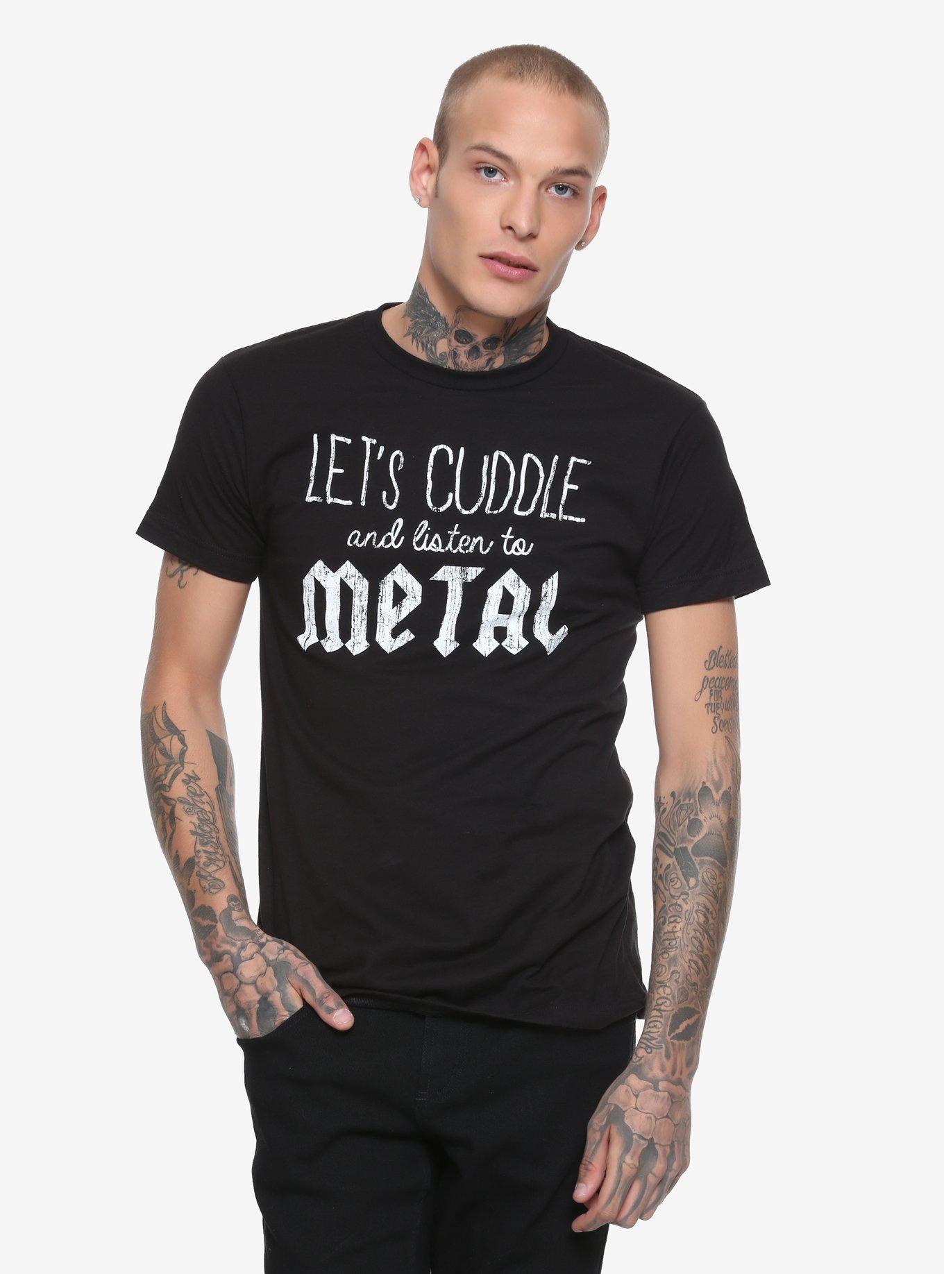 Cuddle & Listen To Metal T-Shirt, , alternate