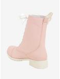 Pink & White Wing Combat Boots, , alternate