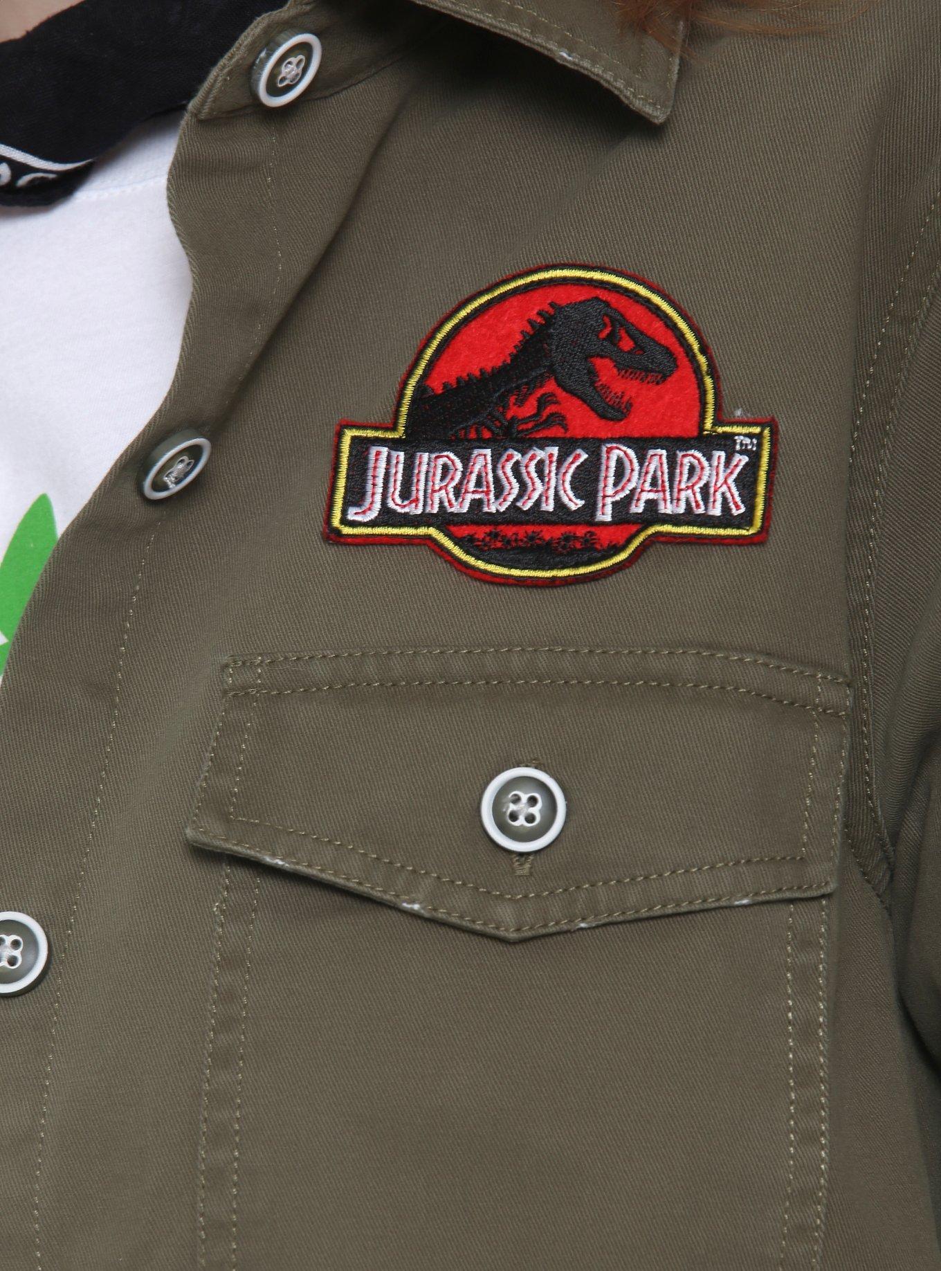Jurassic Park Destructed Girls Staff Jacket, , alternate