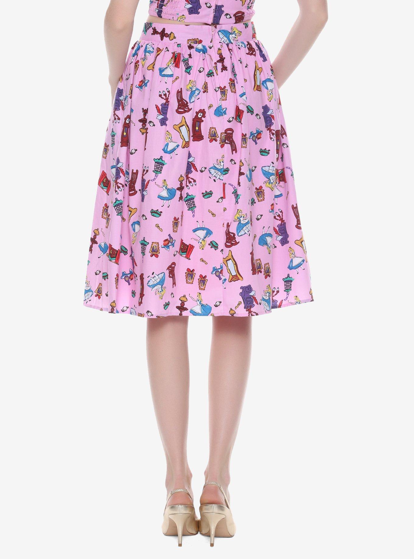 Disney Alice In Wonderland Retro Skirt, , alternate