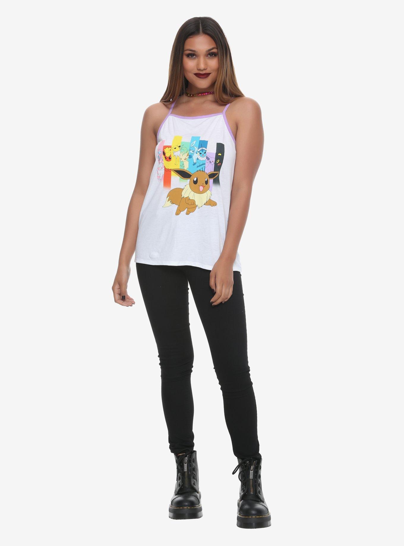 Pokemon Eevee Girls Ringer Tank Top, , alternate