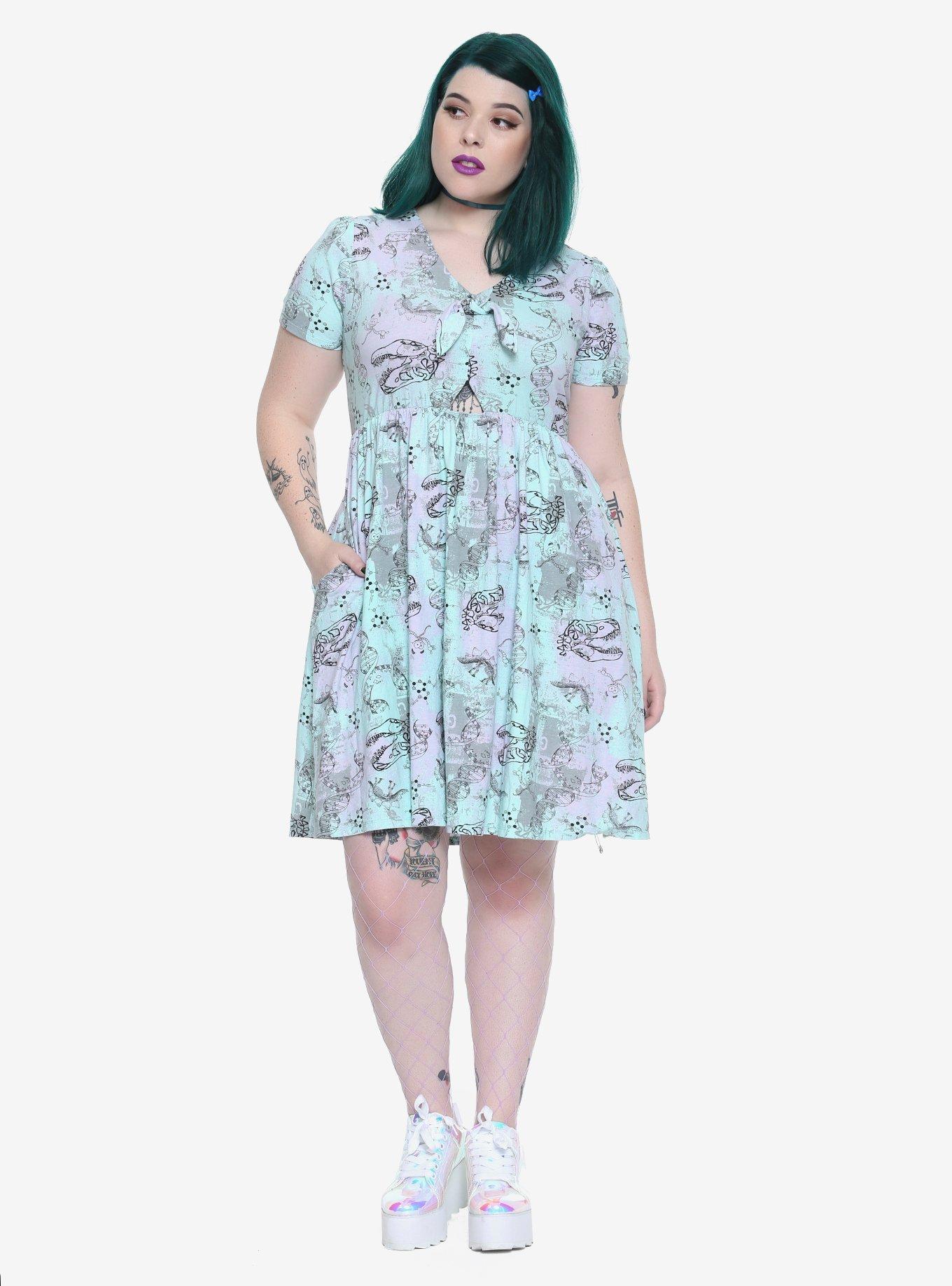 Jurassic Park Dino DNA Dress Plus Size, , alternate