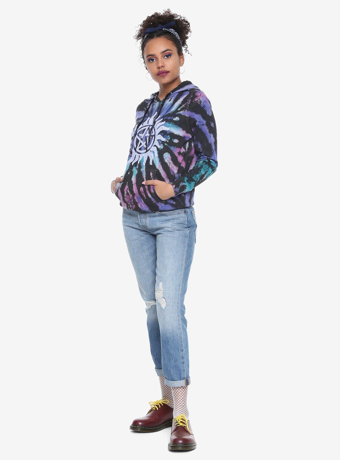 Supernatural Swirl Girls Hoodie, TIE DYE, alternate