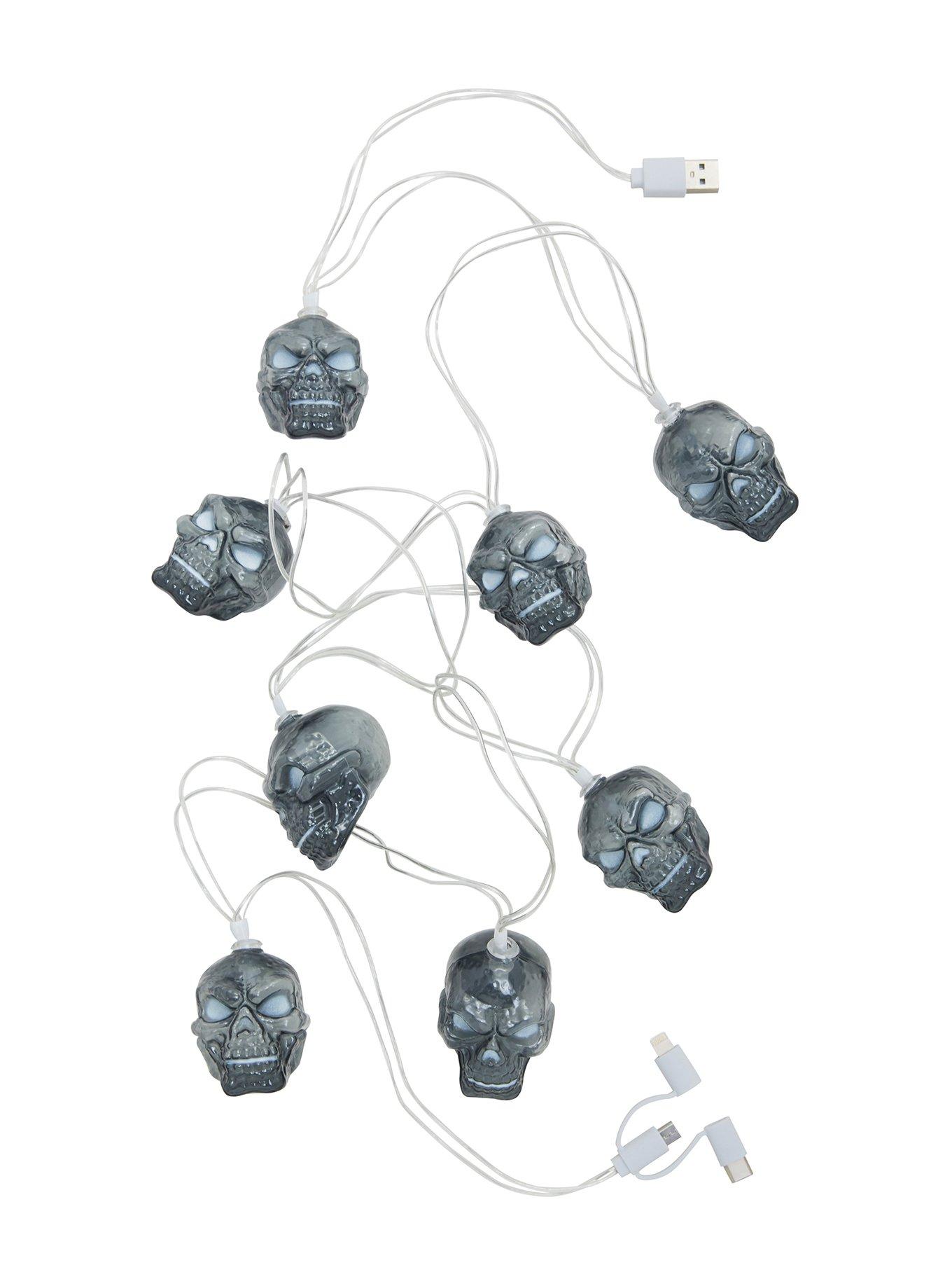Skull Universal Charging Cable String Lights, , alternate