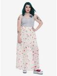Disney Princesses Floral Layered Maxi Skirt Plus Size, , alternate