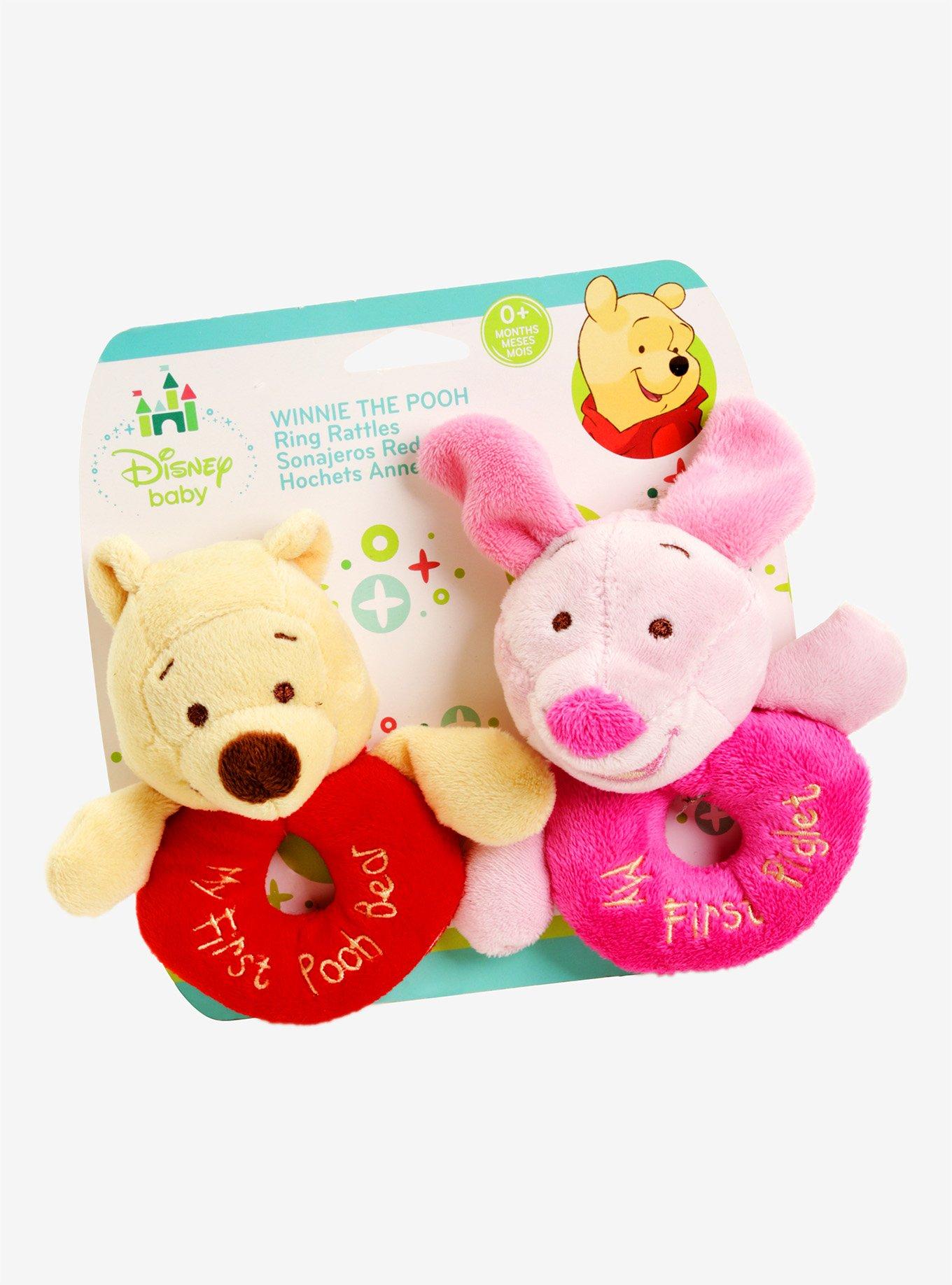 Disney Winnie The Pooh Pooh & Piglet Ring Rattle Set, , alternate