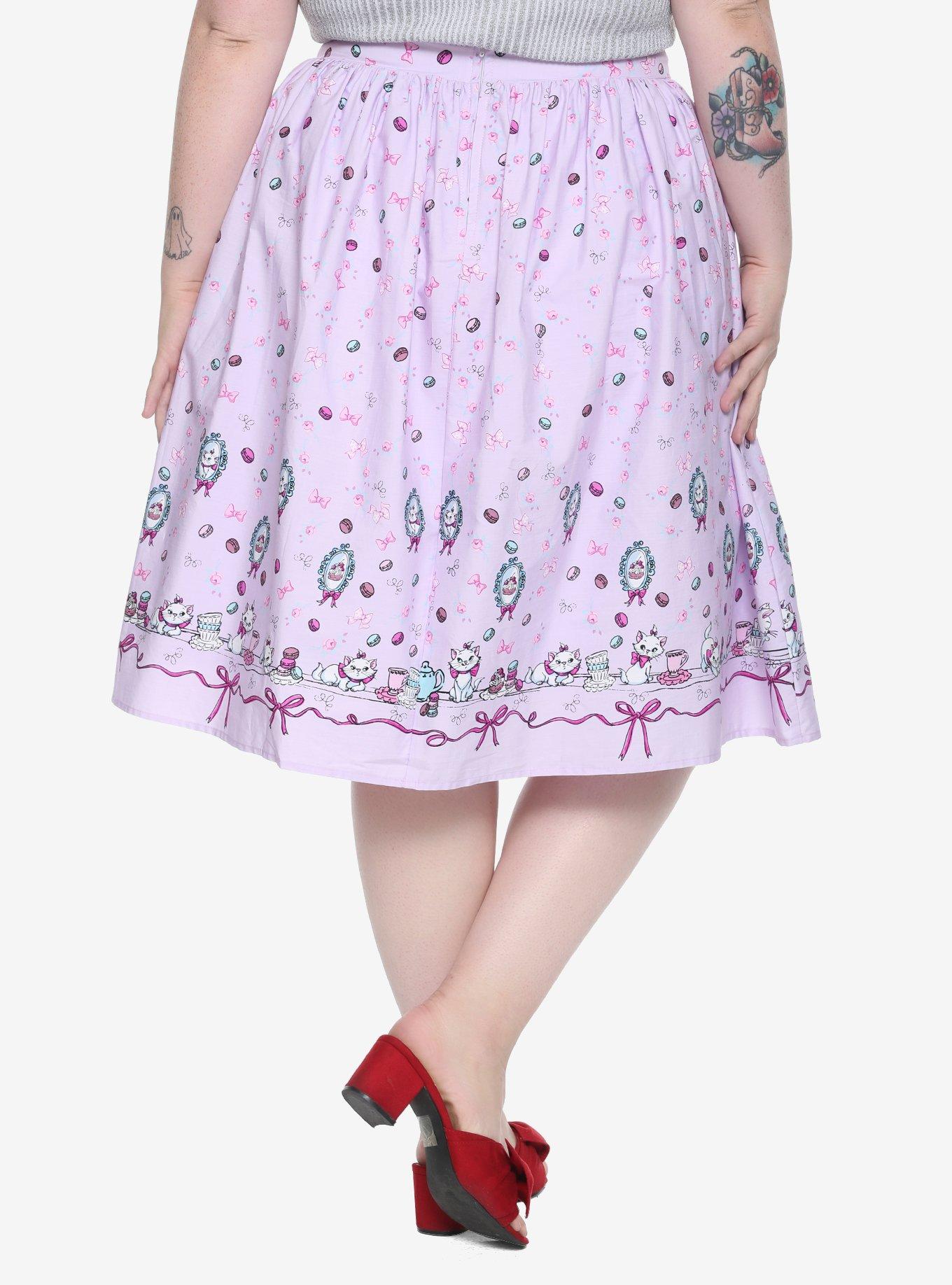 Disney The Aristocats Maria Retro Skirt Plus Size, LILAC, alternate