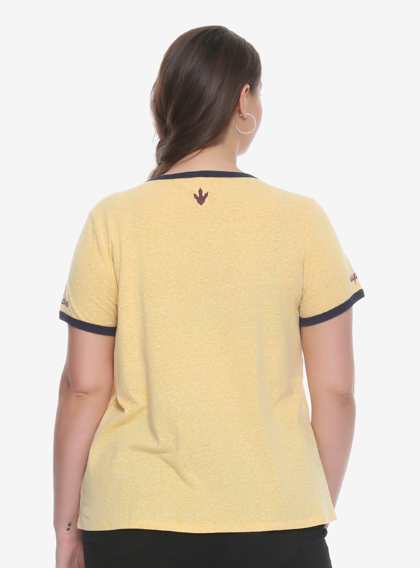 Jurassic World 2: Fallen Kingdom Raptor Girls Ringer T-Shirt Plus Size, , alternate