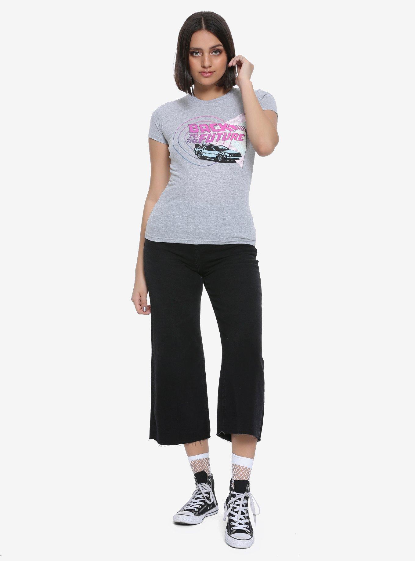 Back To The Future Time Machine Girls T-Shirt, , alternate