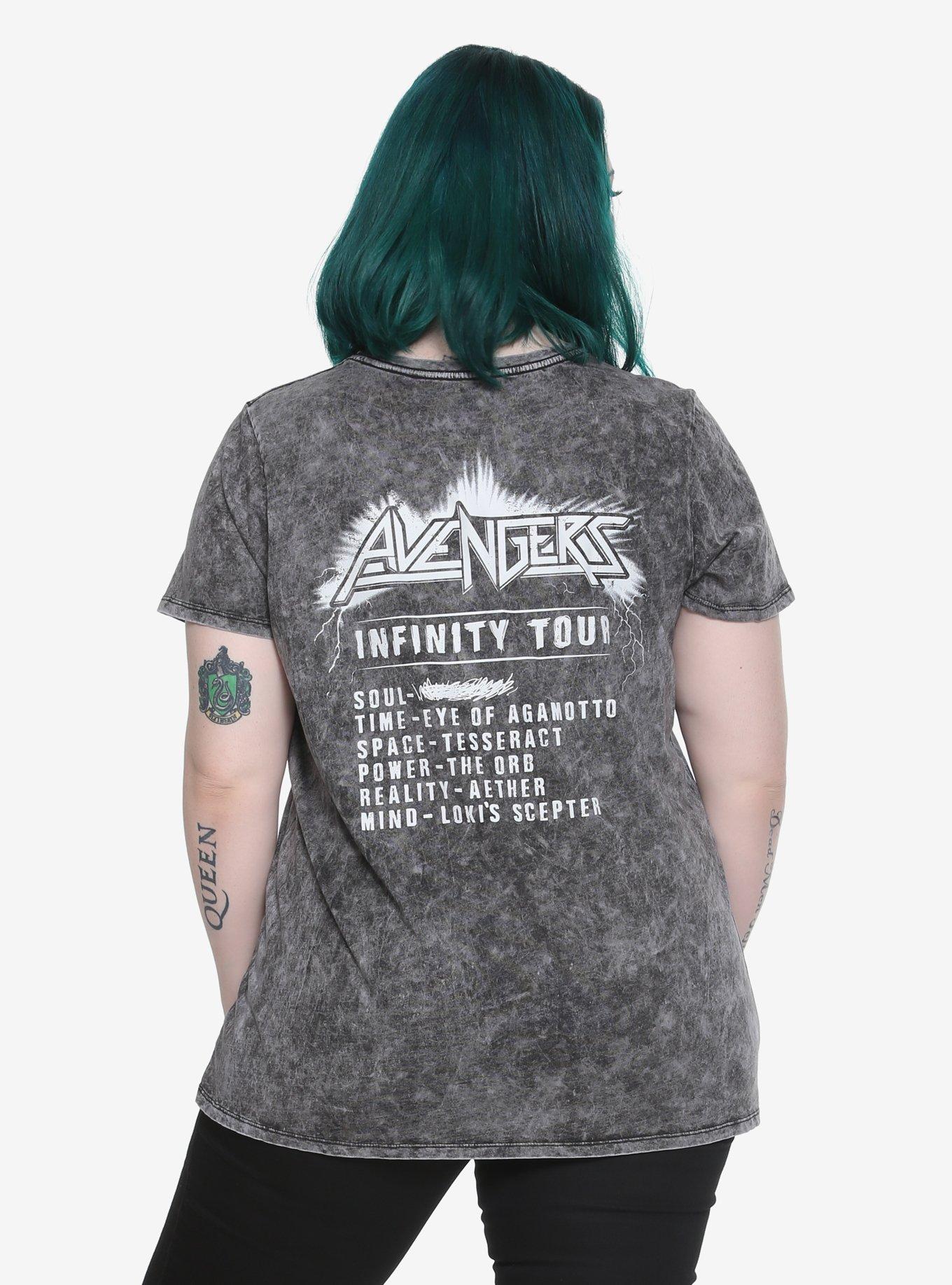 Her Universe Marvel Avengers: Infinity War Girls Tour T-Shirt Plus Size, , alternate