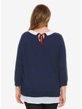 Disney Alice In Wonderland Tea For Two Layered Sweater Plus Size, , alternate
