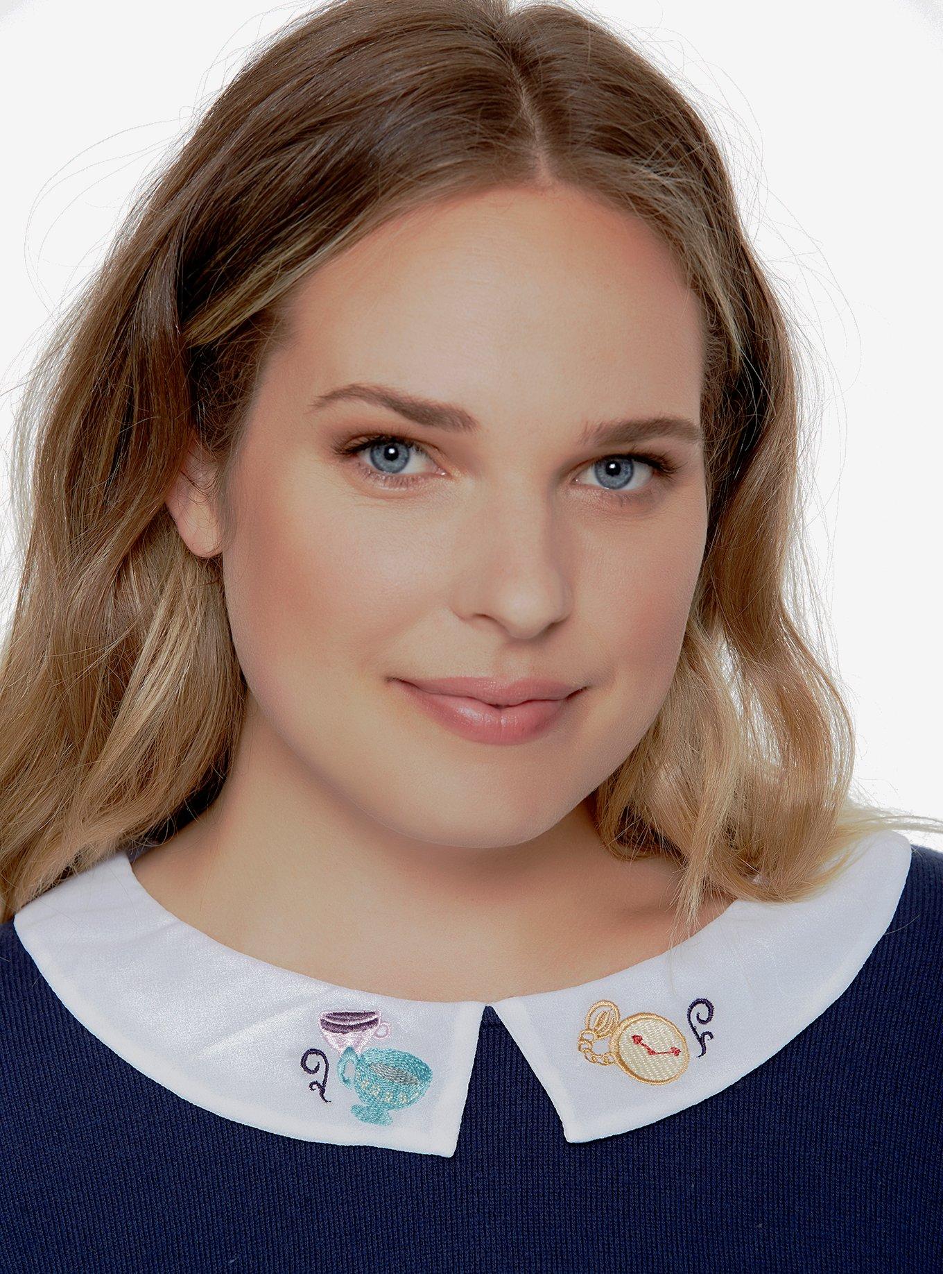 Disney Alice In Wonderland Tea For Two Layered Sweater Plus Size, , alternate
