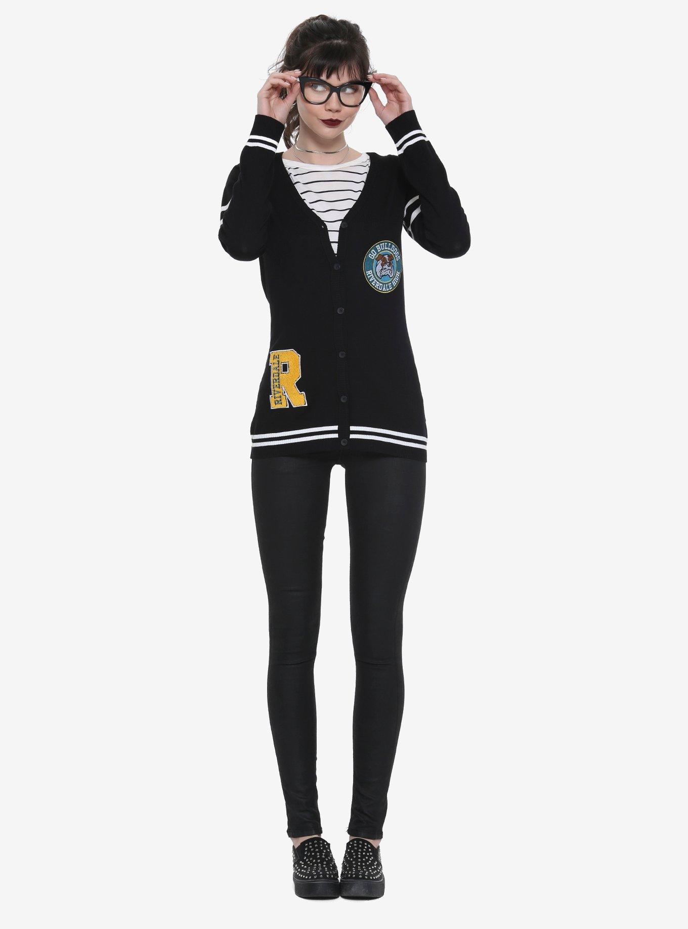 Riverdale Patches Girls Cardigan Hot Topic Exclusive, BLACK, alternate