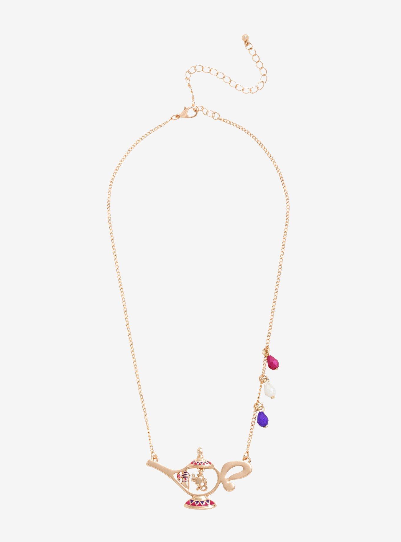 Disney Aladdin Lamp Storytelling Necklace, , alternate