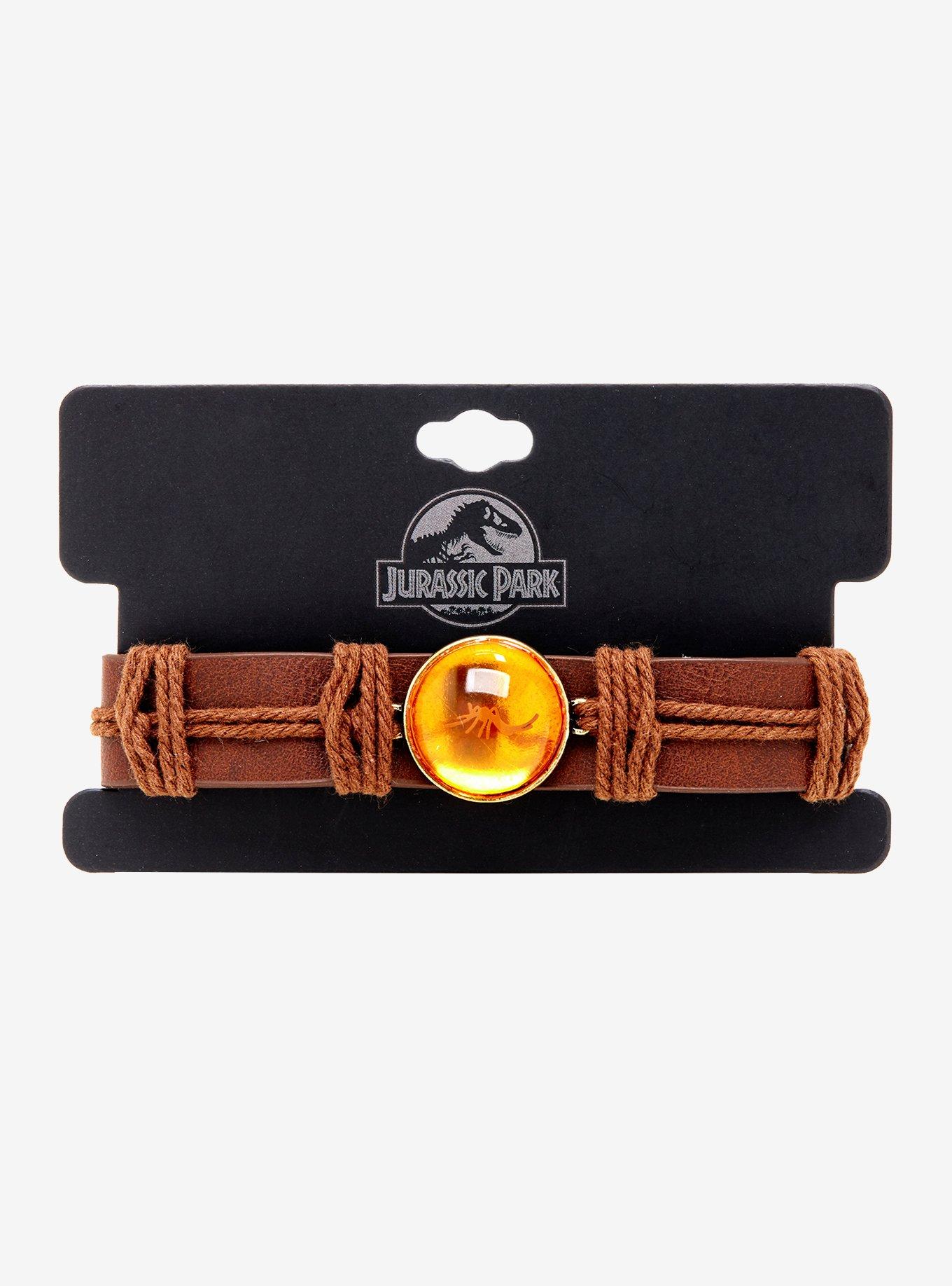 Jurassic Park Mosquito In Amber Faux Leather Bracelet, , alternate