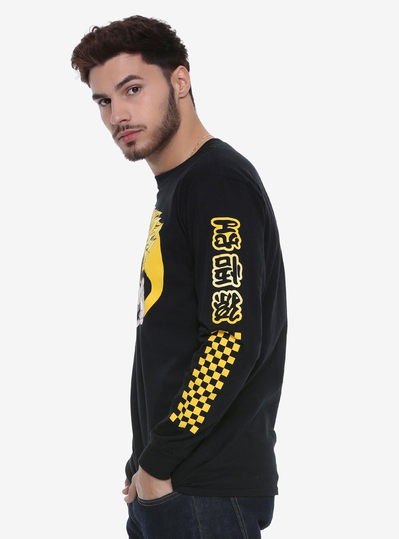 Dragon Ball Z Goku Checkered Long Sleeve T-Shirt - BoxLunch Exclusive, , alternate