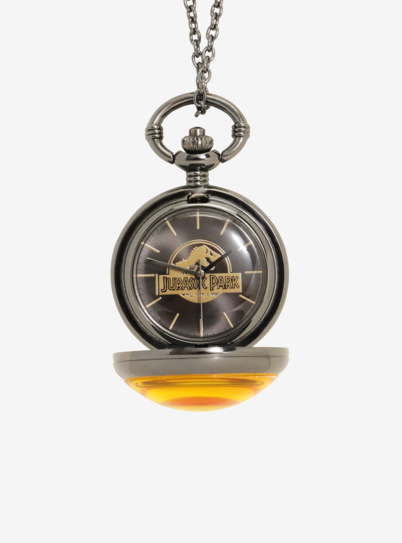 Jurassic Park Amber Mosquito Pendant Watch Necklace, , alternate