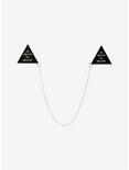 BlackCraft As Above Triangle Chain Collar Pins Hot Topic Exclusive, , alternate