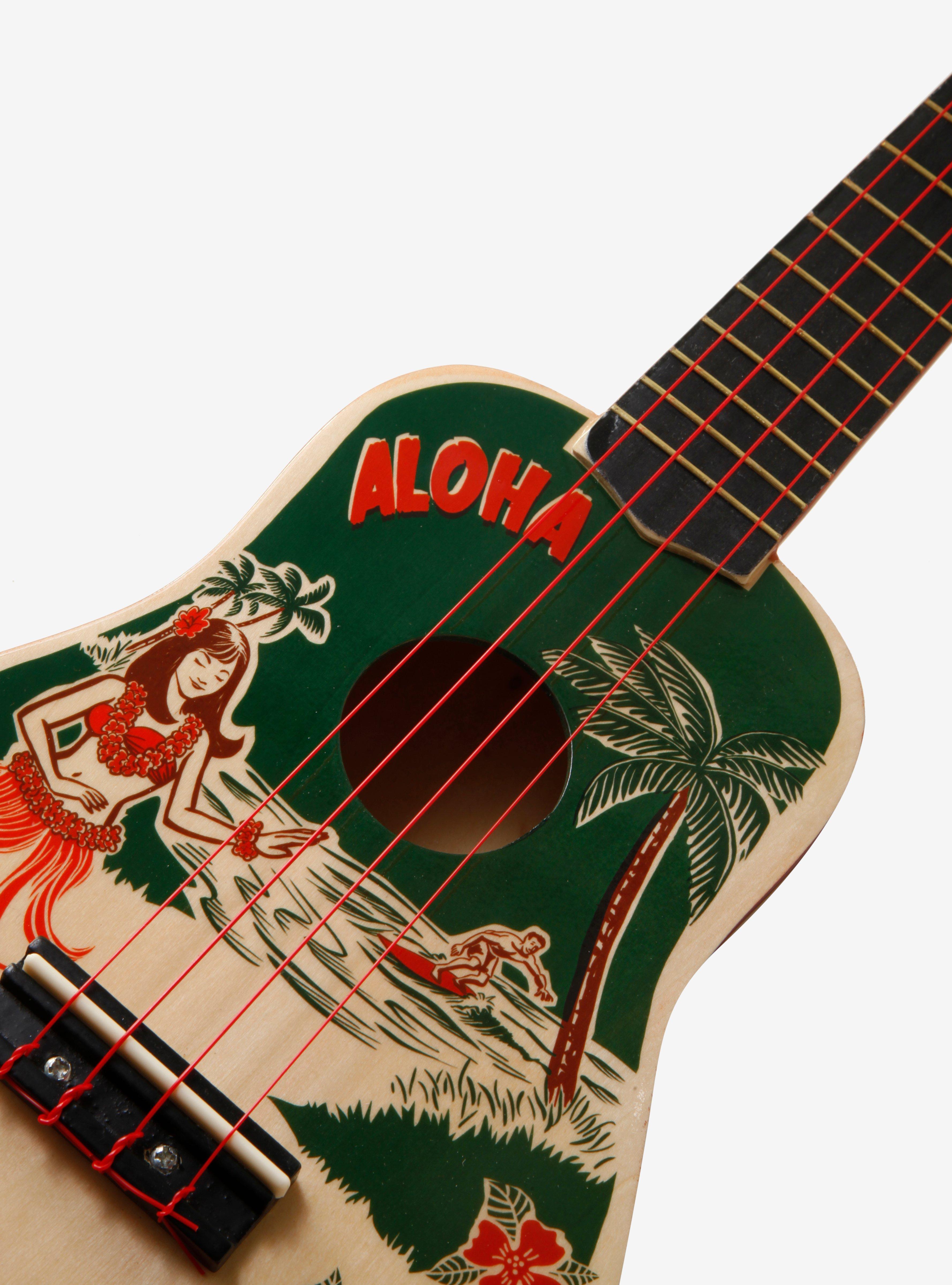 Hawaiian Print Ukulele, , alternate