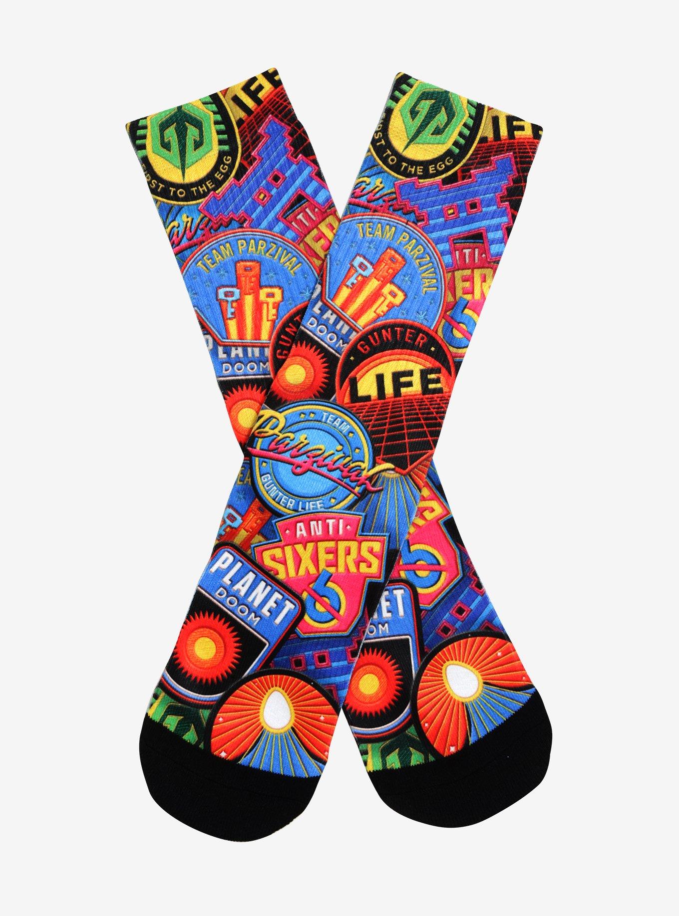 Ready Player One Sublimation Crew Socks, , alternate