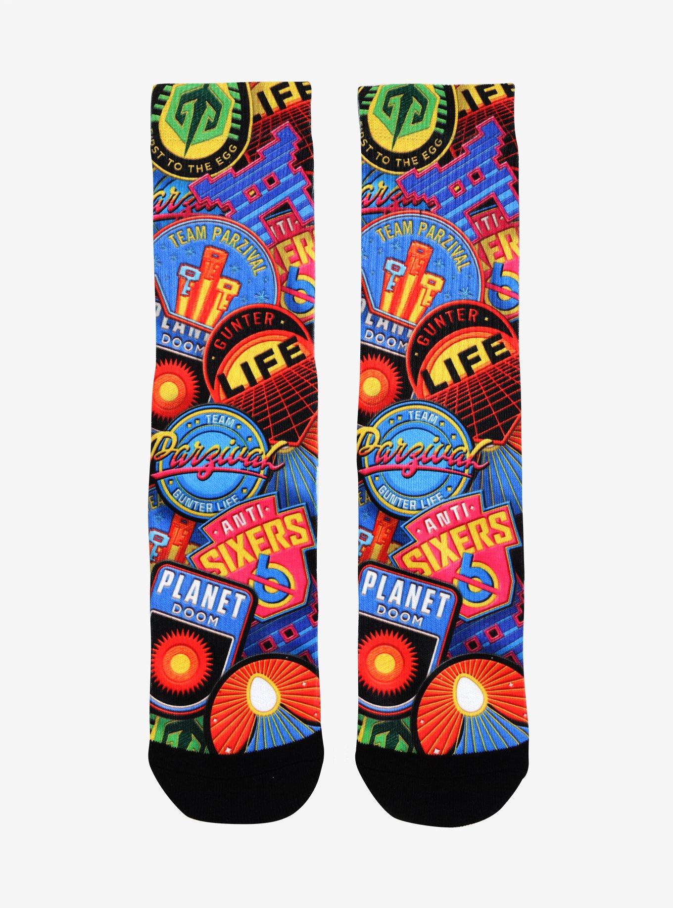 Ready Player One Sublimation Crew Socks, , alternate